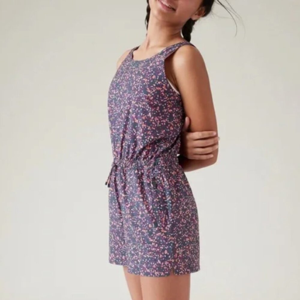 Athleta Girl Play More Sleeveless Romper Size M (8-10)